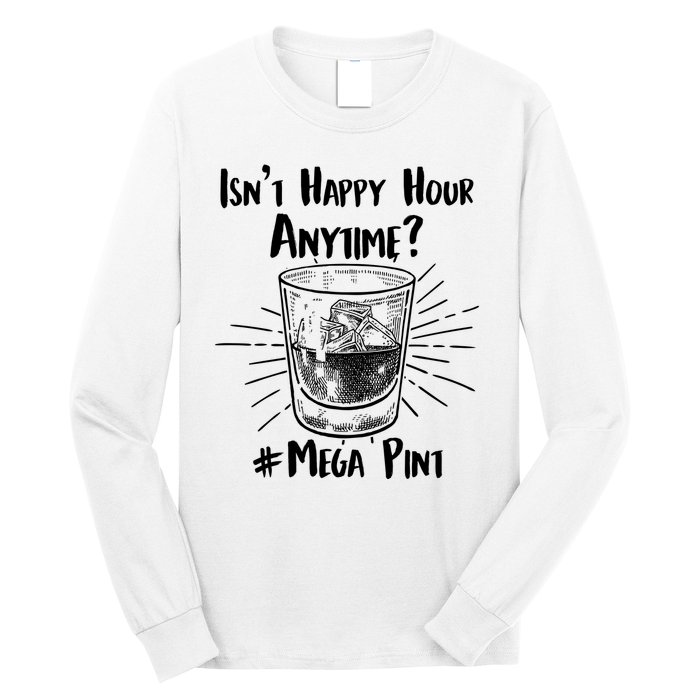 Isn't Happy Hour Anytime? #Mega Pint Long Sleeve Shirt