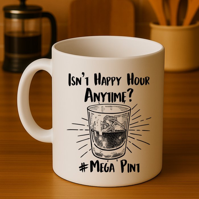 Isn't Happy Hour Anytime? #Mega Pint Mug