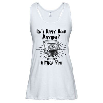 Isn't Happy Hour Anytime? #Mega Pint Ladies Essential Flowy Tank
