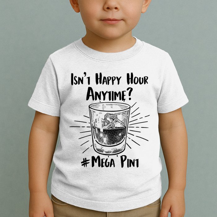 Isn't Happy Hour Anytime? #Mega Pint Toddler T-Shirt