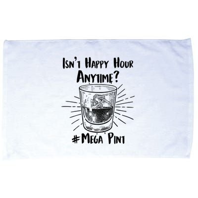 Isn't Happy Hour Anytime? #Mega Pint Microfiber Hand Towel