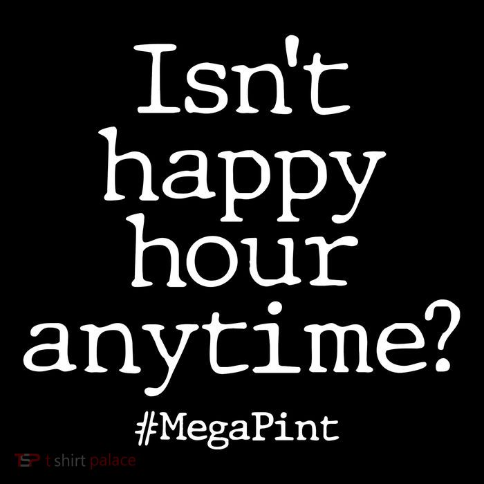 Isn't Happy Hour Anytime? #MegaPint Pom Pom 12in Knit Beanie