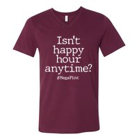 Isn't Happy Hour Anytime? #MegaPint V-Neck T-Shirt