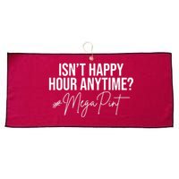 IsnT Happy Hour Anytime Mega Pint Large Microfiber Waffle Golf Towel