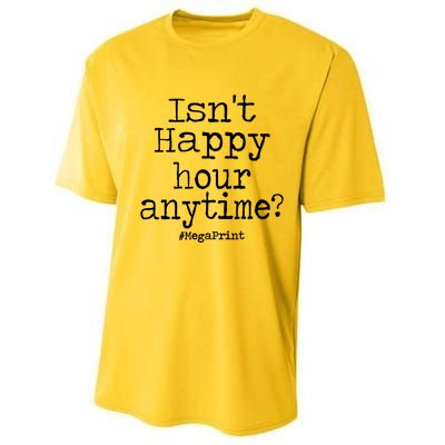 IsnT Happy Hour Anytime Mega Print Performance Sprint T-Shirt