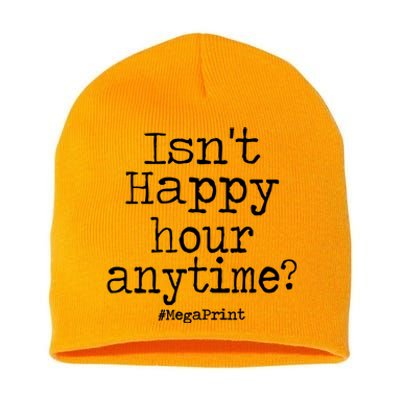 IsnT Happy Hour Anytime Mega Print Short Acrylic Beanie