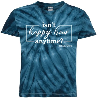 Isn't Happy Hour Anytim? Justice For Johnny Dep Kids Tie-Dye T-Shirt