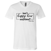 Isn't Happy Hour Anytim? Justice For Johnny Dep V-Neck T-Shirt