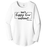 Isn't Happy Hour Anytim? Justice For Johnny Dep Women's Perfect Tri Tunic Long Sleeve Shirt