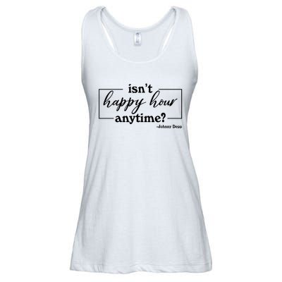 Isn't Happy Hour Anytim? Justice For Johnny Dep Ladies Essential Flowy Tank