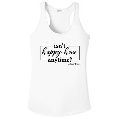 Isn't Happy Hour Anytim? Justice For Johnny Dep Ladies PosiCharge Competitor Racerback Tank