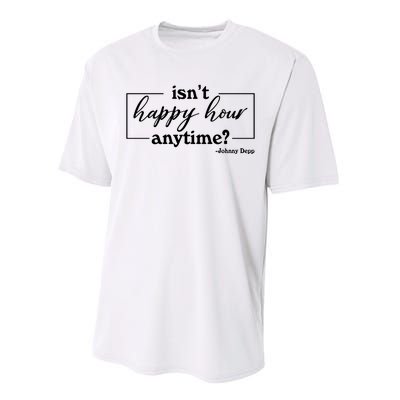 Isn't Happy Hour Anytim? Justice For Johnny Dep Performance Sprint T-Shirt