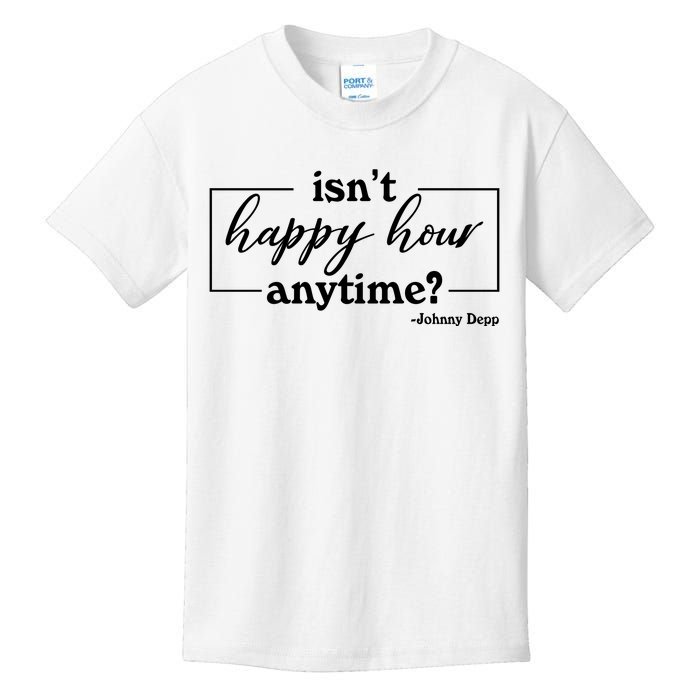 Isn't Happy Hour Anytim? Justice For Johnny Dep Kids T-Shirt