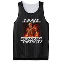 I Have Homosexual Tendencies Funny Cringe Hard Skeleton Meme Mesh Reversible Basketball Jersey Tank