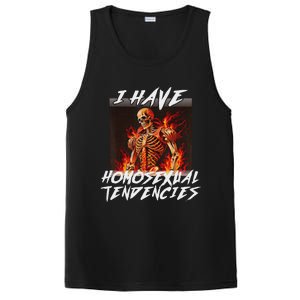 I Have Homosexual Tendencies Funny Cringe Hard Skeleton Meme PosiCharge Competitor Tank