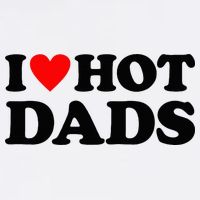 I Heart Hot Dads Love Hot Dads Bucket Hat
