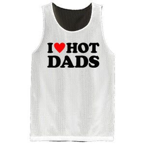 I Heart Hot Dads Love Hot Dads Mesh Reversible Basketball Jersey Tank