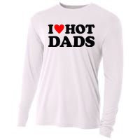 I Heart Hot Dads Love Hot Dads Cooling Performance Long Sleeve Crew