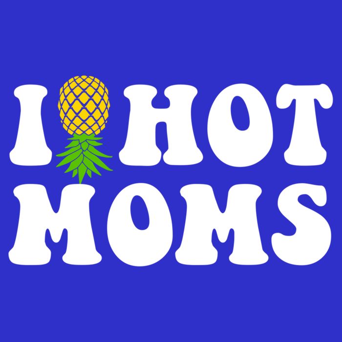 I Heart Hot Moms Meaningful Gift Upside Down Pineapple Cool Gift 16 in Basic Backpack