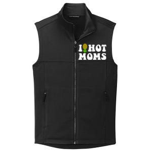 I Heart Hot Moms Meaningful Gift Upside Down Pineapple Cool Gift Collective Smooth Fleece Vest