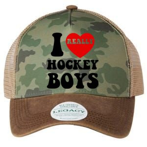 I Heart Hockey I Love Hockey Family Matching Retro Gift Legacy Tie Dye Trucker Hat