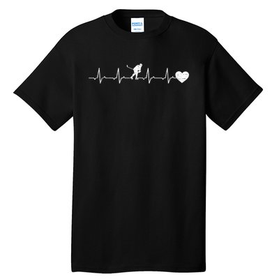 Ice Hockey Heartbeat Heart Ice Hockey Player Tall T-Shirt