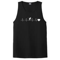 Ice Hockey Heartbeat Heart Ice Hockey Player PosiCharge Competitor Tank