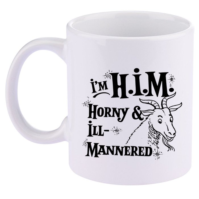 Im H.I.M. Horny IllMannered 11oz C Handle Ceramic Mug