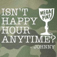 Isn't Happy Hour Anytime Mega Pint Johnny Depp Legacy Tie Dye Trucker Hat