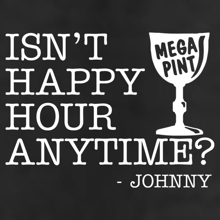 Isn't Happy Hour Anytime Mega Pint Johnny Depp 7 Panel Mesh Trucker Snapback Hat