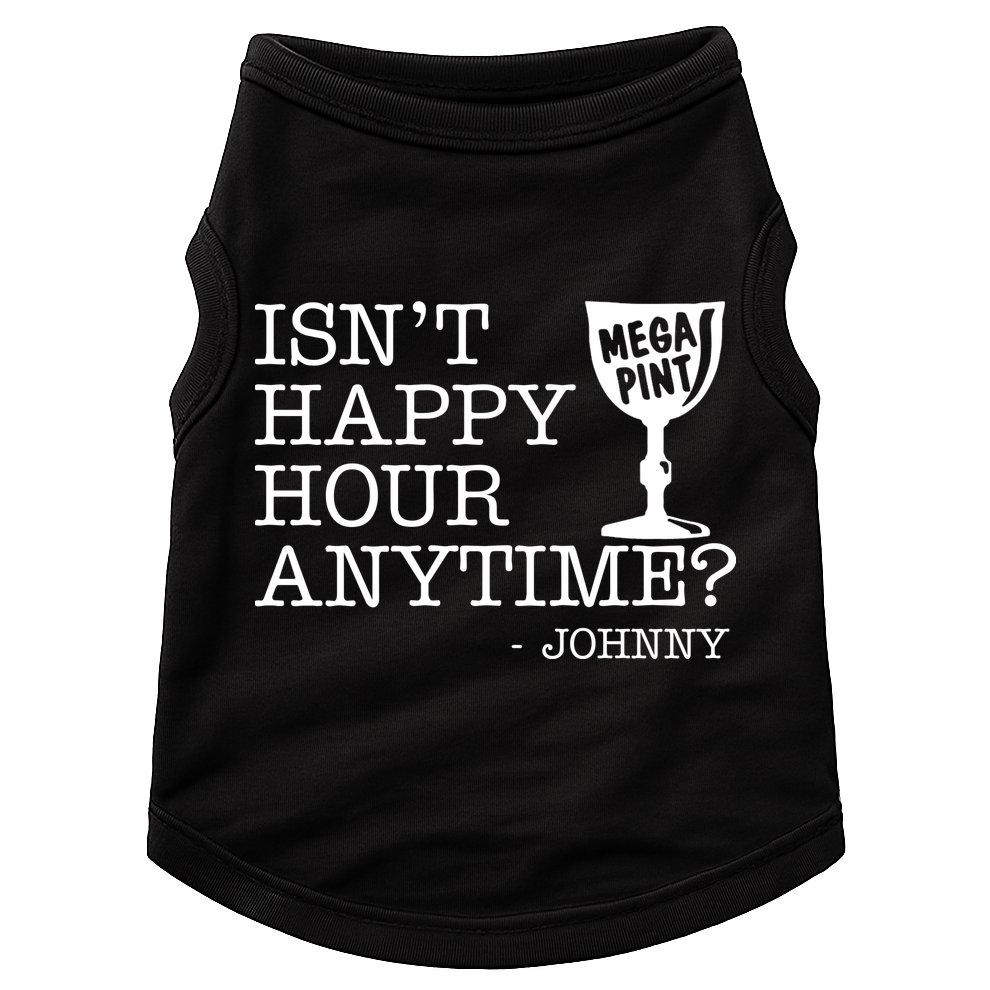 Isn't Happy Hour Anytime Mega Pint Johnny Depp Doggie Tank