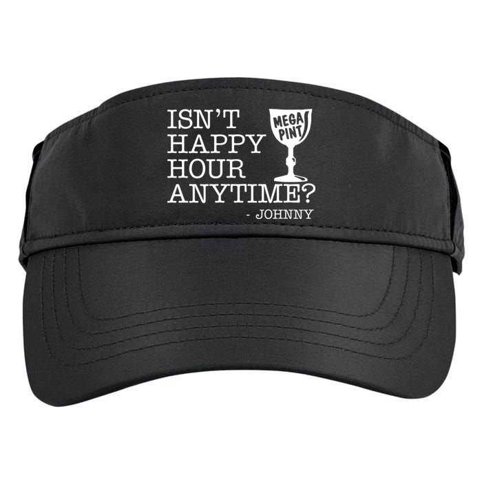 Isn't Happy Hour Anytime Mega Pint Johnny Depp Adult Drive Performance Visor