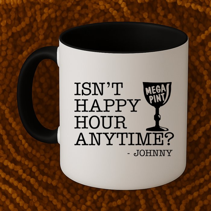 Isn't Happy Hour Anytime Mega Pint Johnny Depp Mug