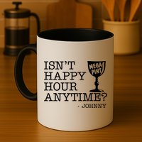 Isn't Happy Hour Anytime Mega Pint Johnny Depp Mug