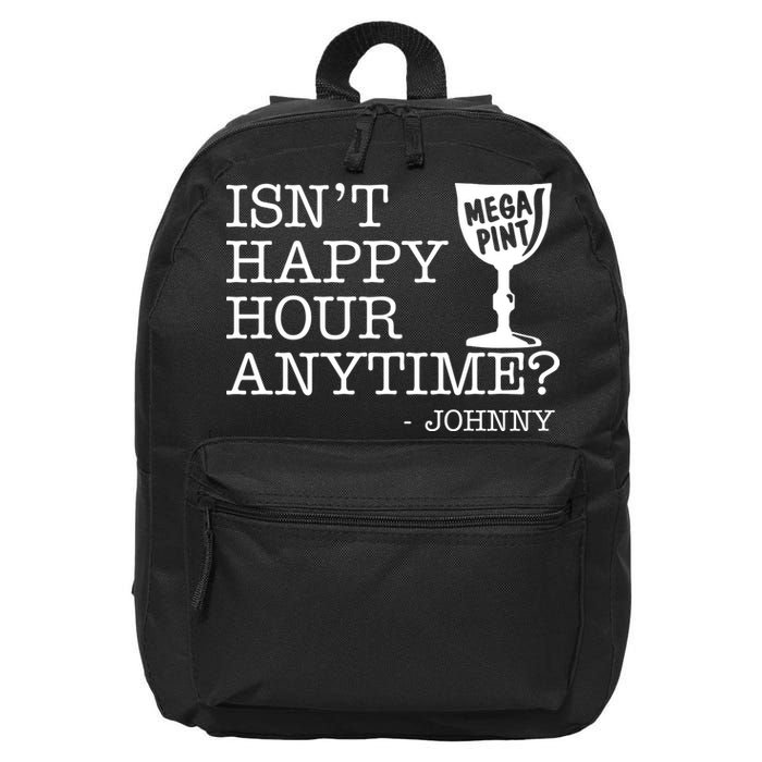 Isn't Happy Hour Anytime Mega Pint Johnny Depp 16 in Basic Backpack