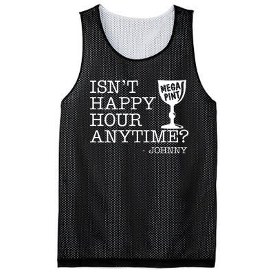 Isn't Happy Hour Anytime Mega Pint Johnny Depp Mesh Reversible Basketball Jersey Tank