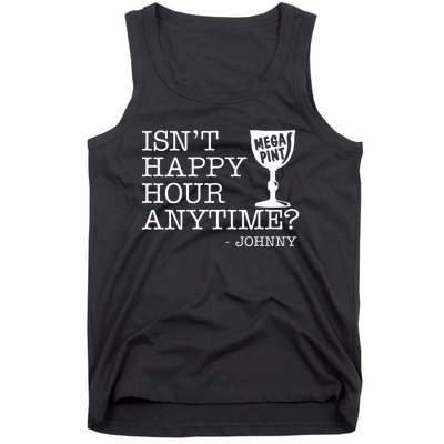 Isn't Happy Hour Anytime Mega Pint Johnny Depp Tank Top