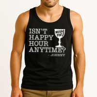 Isn't Happy Hour Anytime Mega Pint Johnny Depp Tank Top