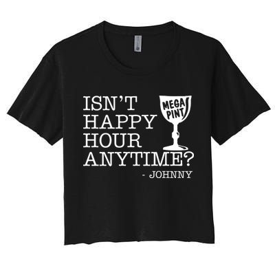 Isn't Happy Hour Anytime Mega Pint Johnny Depp Crop Top