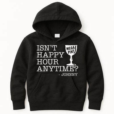 Isn't Happy Hour Anytime Mega Pint Johnny Depp Kids Hoodie