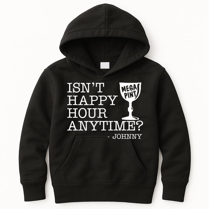 Isn't Happy Hour Anytime Mega Pint Johnny Depp Kids Hoodie
