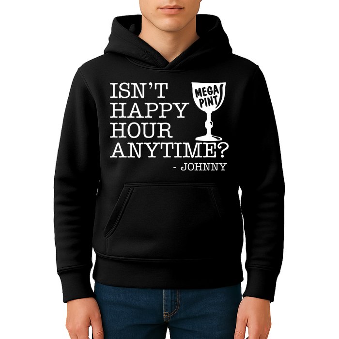 Isn't Happy Hour Anytime Mega Pint Johnny Depp Kids Hoodie