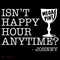 Isn't Happy Hour Anytime Mega Pint Johnny Depp Short Acrylic Beanie