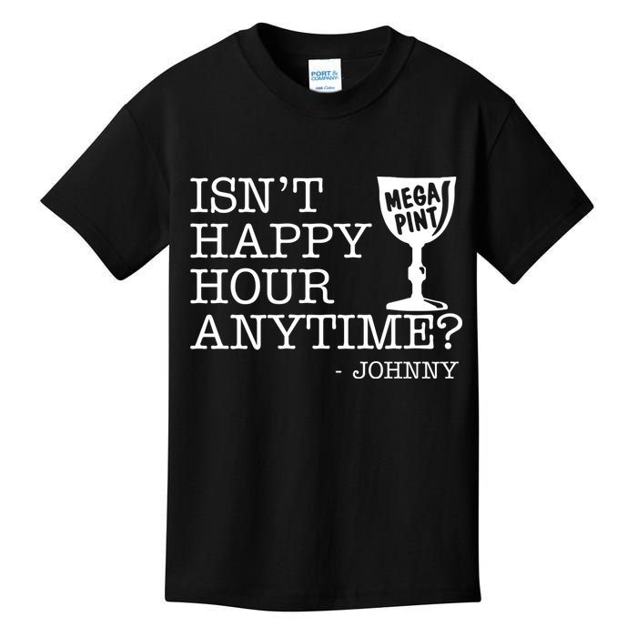Isn't Happy Hour Anytime Mega Pint Johnny Depp Kids T-Shirt