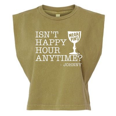 Isn't Happy Hour Anytime Mega Pint Johnny Depp Garment-Dyed Women's Muscle Tee