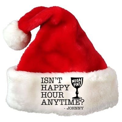 Isn't Happy Hour Anytime Mega Pint Johnny Depp Premium Christmas Santa Hat