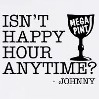 Isn't Happy Hour Anytime Mega Pint Johnny Depp Garment-Dyed Sweatshirt