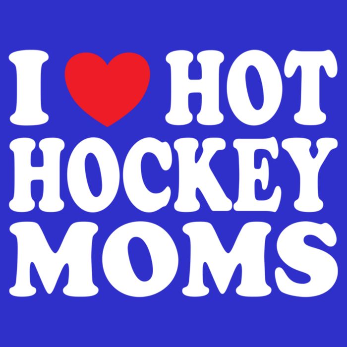 I Heart Hot Hockey Moms Funny I Love Moms Funny Gift Tall Long Sleeve T-Shirt