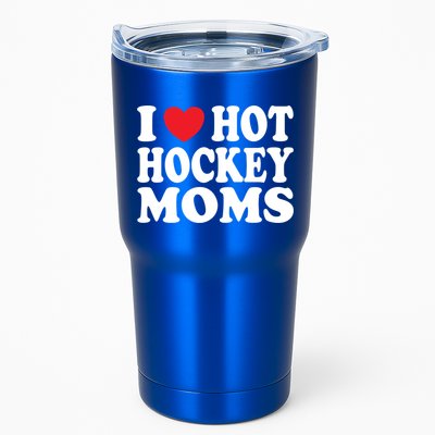 I Heart Hot Hockey Moms Funny I Love Moms Funny Gift Tumbler