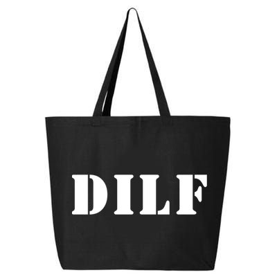 I Heart Hot Moms Designs Dilf Gift Black Small 25L Jumbo Tote
